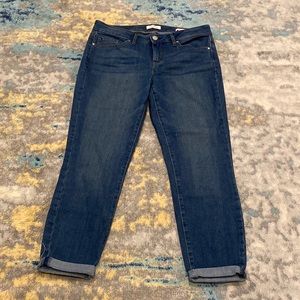 EUC Jessica Simpson Size 8 / 29 Forever Rolled Crop Skinny Stretch Jeans